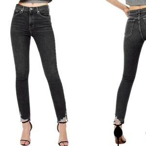 Topshop | Jamie Ankle Crop Skinny Gray Jeans